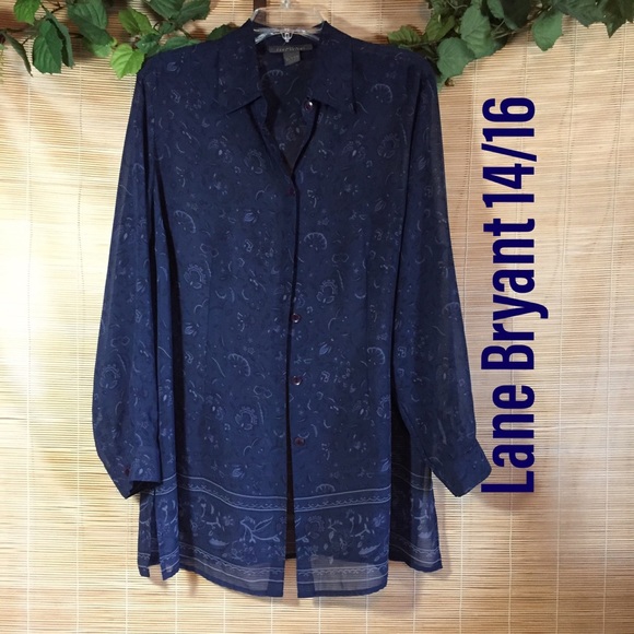 Lane Bryant Tops - Lane Bryant sheer blouse 14/16